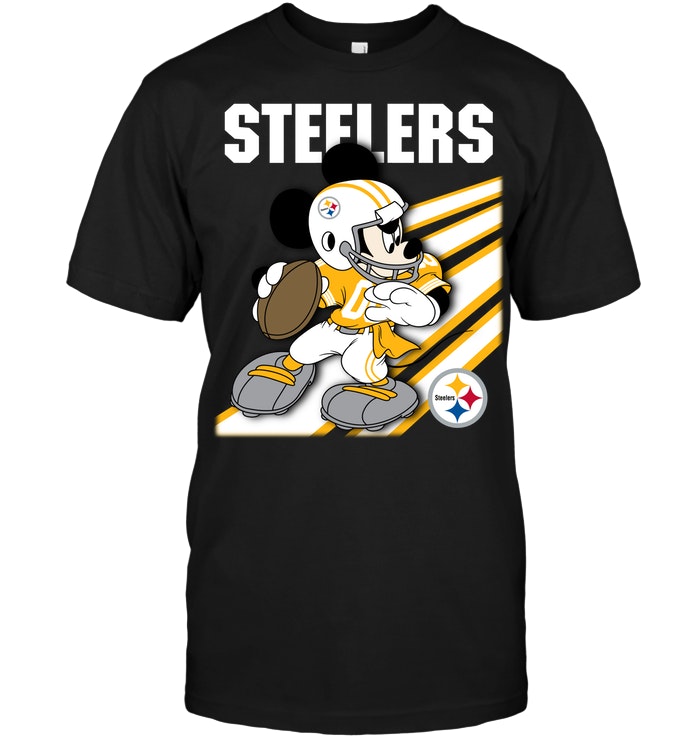 Pittsburgh Steelers "mickey Mouse" Disney Football T-Shirt